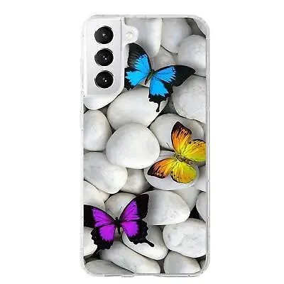 Elegant Butterfly Silicone Case Back Cover For Samsung Galaxy S23 FE S24 A15 A54 • £5.51