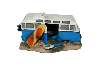 VW Camper Van Bus Aquarium Fish Tank Decoration Ornament Fish Safe • $19.95