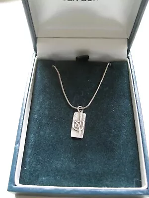 Ola Gorie Orkney Scottish Designer 925 Silver Gael Pendant & Chain Boxed • £69