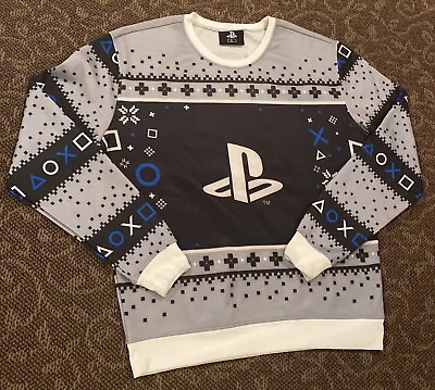 $27.88 • Buy Playstation PS Christmas Holiday Mens Sweater Sweatshirt Size L Black
