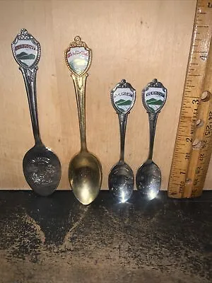 4 Vermont Collectible Souvenir Spoons Skiing Scenes Etc. • $23.27