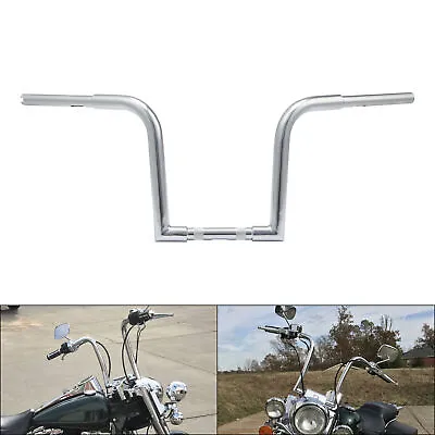 Rise 12'' Ape Hangers Handlebar 1-1/4  Fit For Harley Softail Dyna Fatboy Custom • $88.99