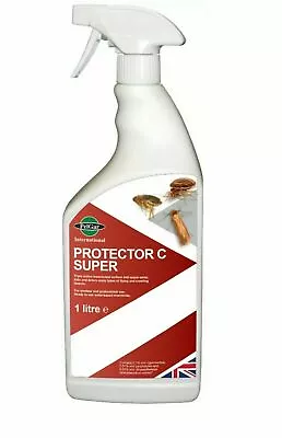 Protector C Super Carpet Beetle Killer Spray 1Ltr With Free Trigger Professional • £14.45