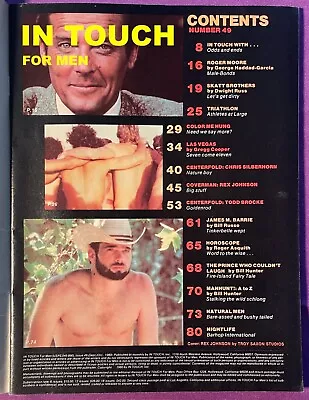 GAY: Vtg 1980 Sexy Male Beefcake Physique Mag IN TOUCH FOR MEN #49 • $9.99