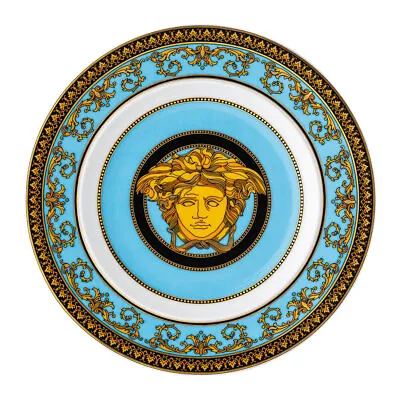 New Rosenthal Versace Medusa Colours Plate Celeste 18cm Rrp$209 • $129