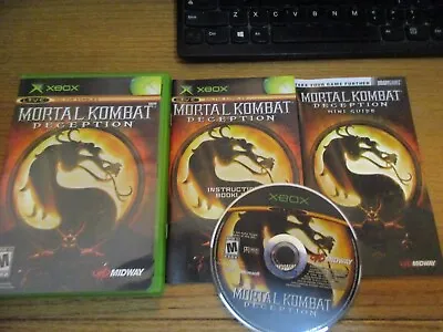 Mortal Kombat Komplete Deception (Microsoft Xbox) Complete Free Ship Mini Guide • $28.95
