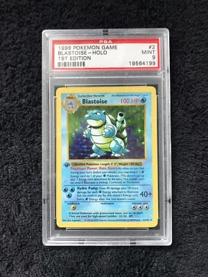 $20.50 • Buy 1999 Pokemon Base Set 1st Edition Shadowless Holo Blastoise #2 PSA 9 MINT