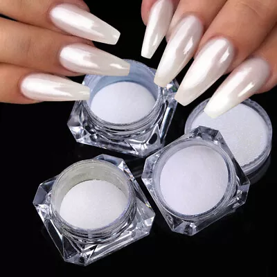 $1.75 • Buy Metallic Glitter Nail Powder Dust Pearl/Mirror Effect Chrome Pigment Nail Art