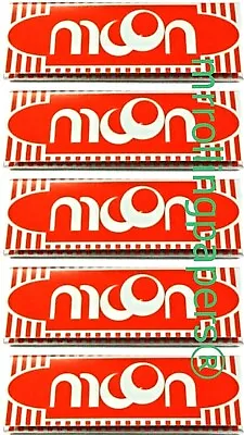 $3.21 • Buy 5x Moon Red Single Wide Rolling Papers Slow Burning 50/Lvs *Great Prices!* USA 
