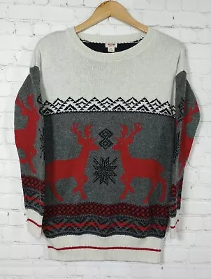 Mossimo Supply Co Women's Christmas Sweater Reindeer Size Small  • $18