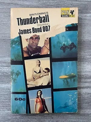 1965 THUNDERBALL By Ian Fleming VG- 3.5 13th Pan X201 UK Paperback Movie Tie-In • $10.25