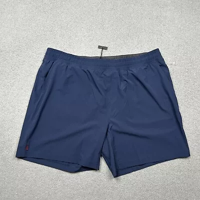 Rhone Shorts Mens 2XL XXL Blue Mako Performance Stretch Unlined Gym NWOT • $29.99