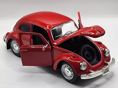 Maisto 1/24 Scale Volkswagen Beetle VW 1303 Car Red Diecast Model  • $20