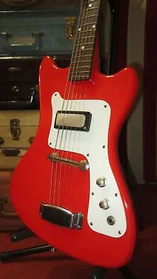 Vintage Circa 1966 SUPRO Colt In Original Red Finish - CLEAN W/ Gig Bag • $895