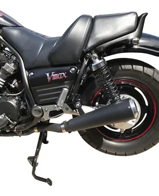 StreetPro 4-2 Megaphone Exhaust Black Ceramic Coated Yamaha Vmax VMX12 (85-07) • $1149.99