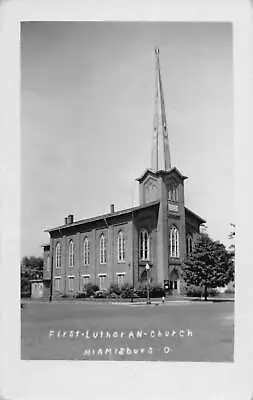 J80/ Miamisburg Ohio RPPC Postcard C1930 First Lutheran Church 63 • $20.70