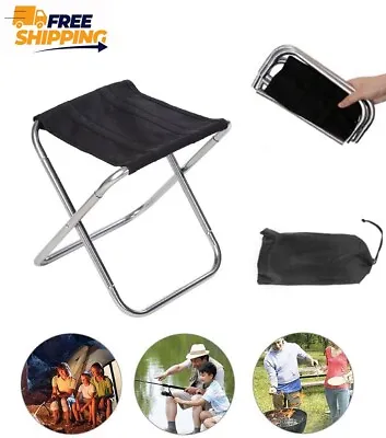 £8.99 • Buy Portable Folding Chair Outdoor Camping Fishing Picnic Beach Firm Stool Seat