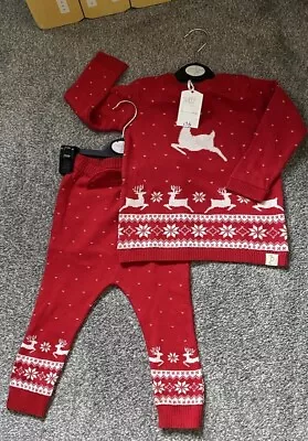 Billie Faiers Girls 2 Piece Christmas Outfit New With Tags Age 12-18 Months • £3