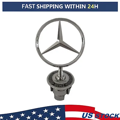 Fit Mercedes-Benz Front 3D Hood Emblem C230 C280 CLK320 E350 E320 Silver Black • $15.99