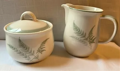 Mikasa Fern Forest Sugar Bowl And Creamer Set - NEW Y4222 • $32.99