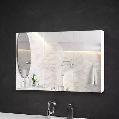 Cefito Bathroom Mirror Cabinet 1200x720mm White • $156.37