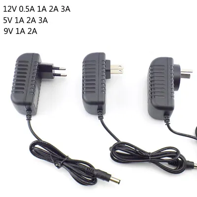 $5.49 • Buy For LED Light 12V 5V 9V 24V 0.5A 1A 2A 3A DC AC Power Supply Adapter Charger