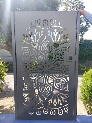 Gate Metal Art Pedestrian Walk Thru Entry Steel Garden 36x60 • $1199