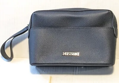Missoni Blue Makeup Travel Wristlet Clutch Bag Purse • $10.99