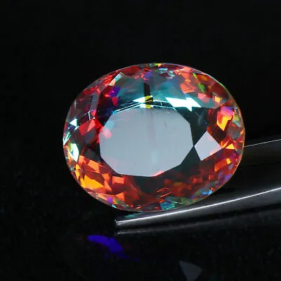 Oval Cut 50 Ct Multicolor Mystic Topaz Loose Gemstone For Ring Making • $13.59