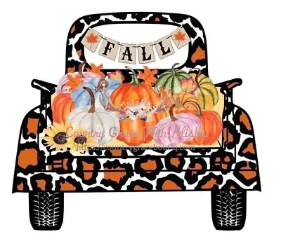 Sublimation Print Design Fall Old Truck Ready To Press Heat Transfer • $2