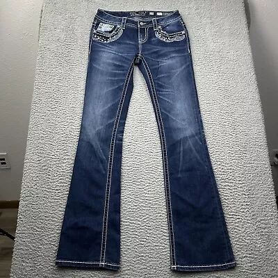 Miss Me Signature Bootcut Blue Jeans Size 27 Women’s Measures 29x33 • $29.99