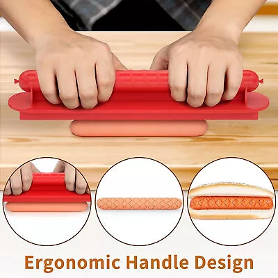 Hot Dog Slicer Hotdogs Cutter Tool Sausage Links BBQ Grill Kitchen Smoker Slot • $15.62