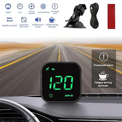 £13.79 • Buy Car Digital GPS Speedometer HUD Head Up Display MPH KMH Compass Overspeed Alarm