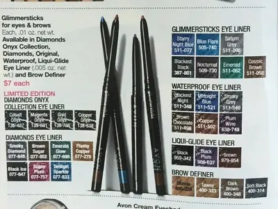 $3.99 • Buy AVON Eye Lip Brow Liners Glimmersticks - Smooth Minerals - Always On Point -mark