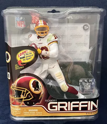 McFARLANE NFL SERIES 31 White ROBERT GRIFFIN III WASHINGTON REDSKINS #37/1000 • $101