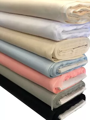 100% Cotton Muslin Fabric Soft Wedding Craft Cheese Cloth Material 150cm Wide. • £0.99