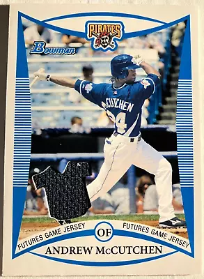 2008 Bowman Draft Prospects Jerseys #BDPP69 Andrew McCutchen Futures Game Jersey • $4.79