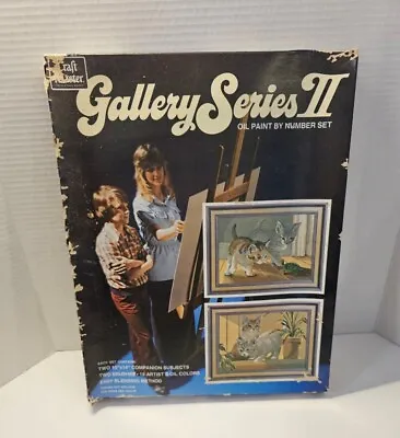 Oil Paint By Number Set Gallery Series II Inquisitive Kittens 11522 Craft Master • $19.90
