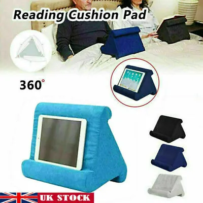 Multi-Angle Soft Pillow Lap Stand Phone Cushion Laptop For IPad Holder Tablet Uk • £10.49