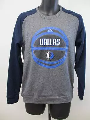 New Dallas Mavericks Adult Mens Size S Small Climawarm Adidas Sweatshirt $60 • $15.75