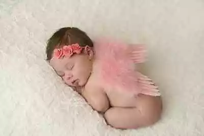 Feather Angel Wings Pink Newborn Props Baby Girl Outfit Infant Photo Costume  • $8