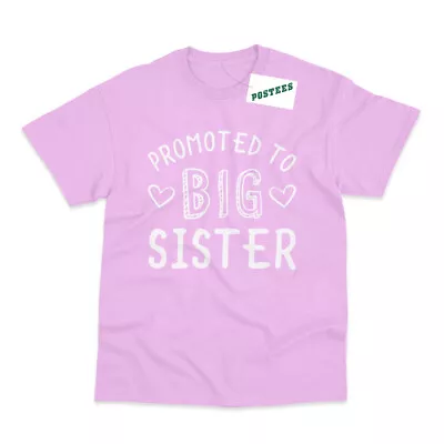 £6.95 • Buy Promoted To Big Sister Kids Printed Pregnancy Announcement T-Shirt