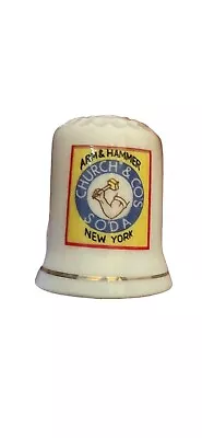 Vintage 1980- Arm & Hammer  Church & Co Baking Soda New York Thimble • $3