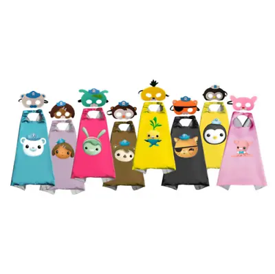 Kids Gift OCTONAUTS Captain Barnacles Dash Kwazii Peso Cape Mask Costume Cosplay • $11.38