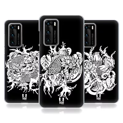 Head Case Designs Black And White Koi Fish Tattoo Gel Case For Huawei Phones 4 • $14.95