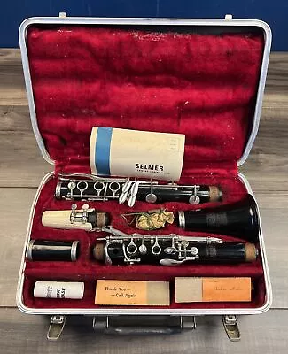 Vtg Bundy Selmer Resonite Clarinet With Original Case 337987 UNTESTED • $39.99