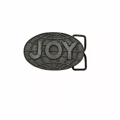 JOY Globe Coal Mining Komatsu Continuous Miner Vintage Silver Metal Belt Buckle • $15