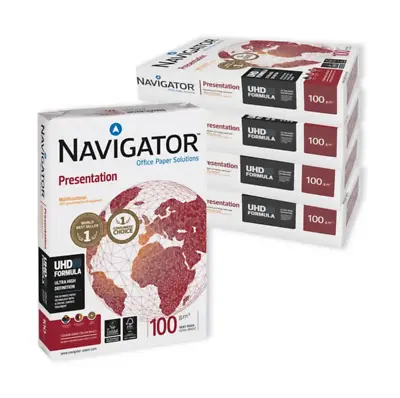 1Box Navigator Presentation 100Gsm Paper A4  5 Reams  2500 Sheet +24h • £35.95