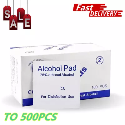 200-500X Disposable Alcohol Pads Pre-Injection Wipes Cotton Swabs W/75% Alcohol • $12.90