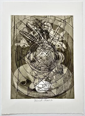 Dieter Red / Heinrich Black Etching 1977 Signed • $180.82